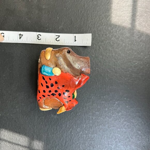 Handmade Original Mayan -Aztec Ceremonial Jaguar Clay Whistle (1) - Picture 6 of 8